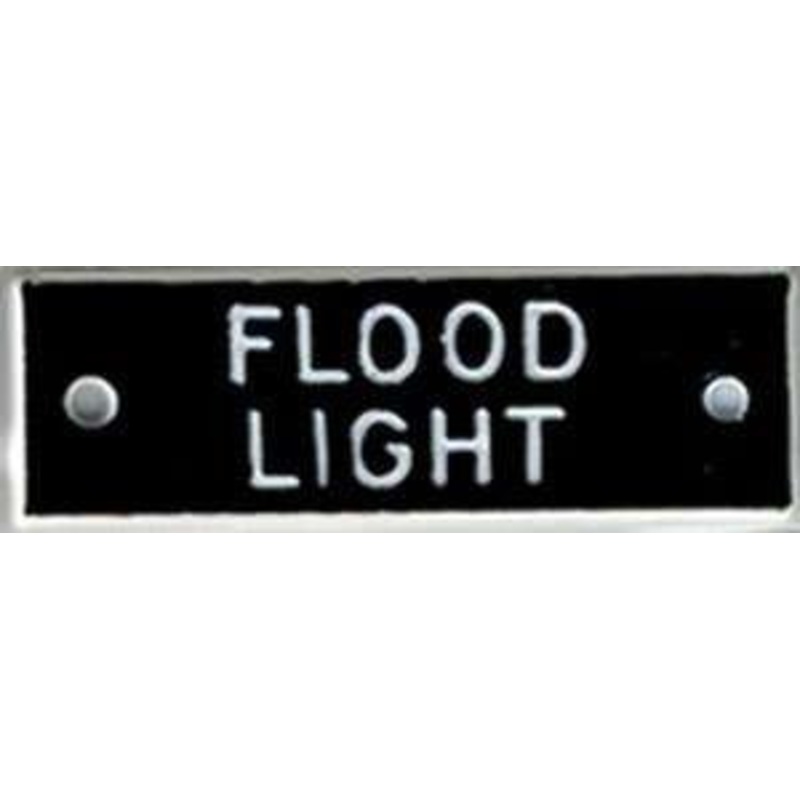 Bernard IP051 ‘Flood Light’ 1.5in Identi-Plate