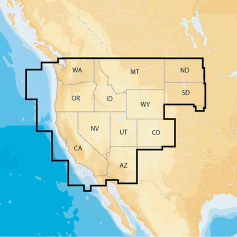 Navionics+ MSD/NAV+WE Regions West Preloaded – microSD