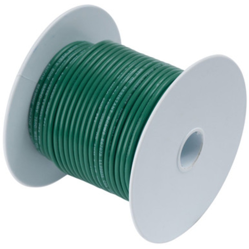Ancor 10 AWG Tinned Copper Wire Primary Cable – Green – 1,000 ft.