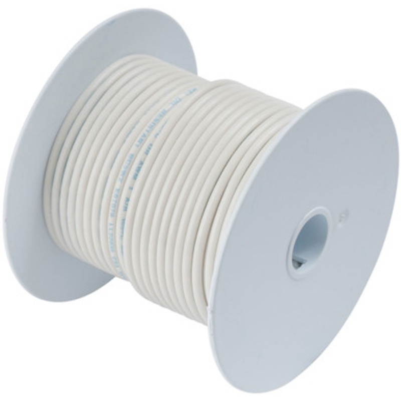 Ancor 10 AWG Tinned Copper Wire Primary Cable – White – 1,000 ft.