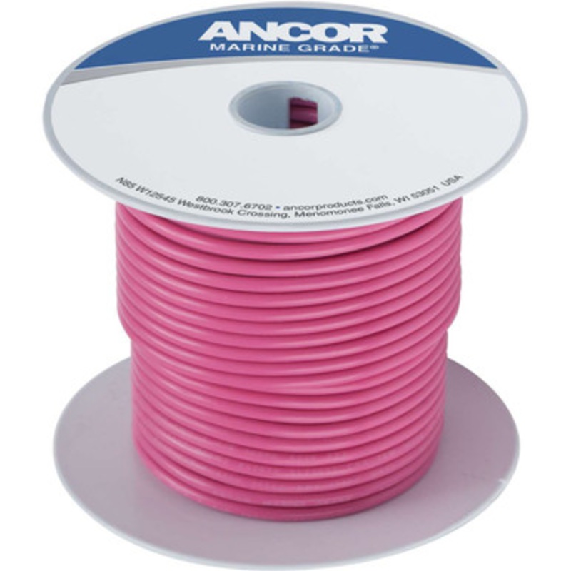Ancor 12 AWG Tinned Copper Wire Primary Cable – Pink – 100 ft.