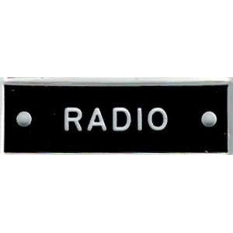 Bernard IP018 ‘Radio’ 1.5in Identi-Plate