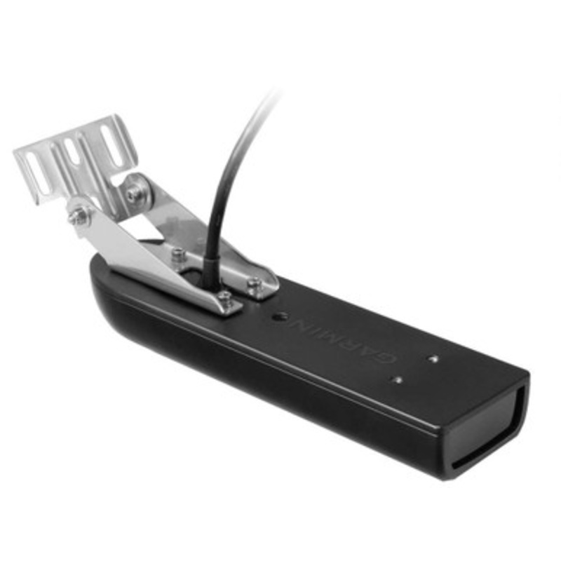 Garmin 010-12404-00 GT23M-TM Plastic Transom Mount Transducer Mid-Band CHIRP/CHIRP DownVu – 260/455kHz 500W 8-Pin