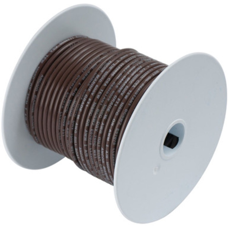 Ancor 10 AWG Tinned Copper Wire Primary Cable – Brown – 1,000 ft.