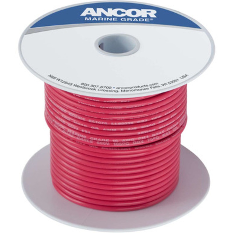 Ancor 12 AWG Tinned Copper Wire Primary Cable – Red – 1,000 ft.