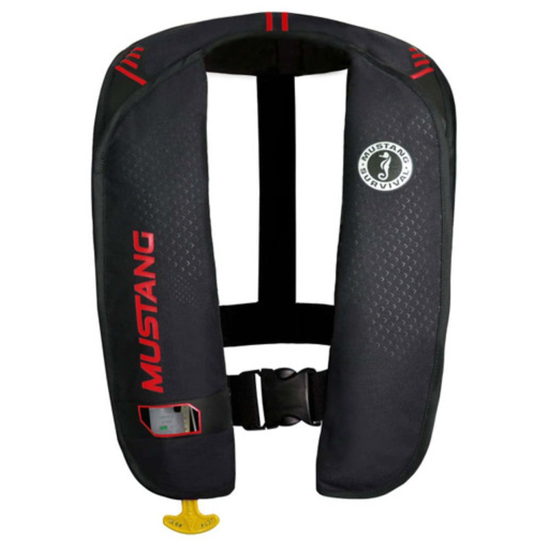 Mustang MD2014 MIT 100 Inflatable Manual PFD Black/Red