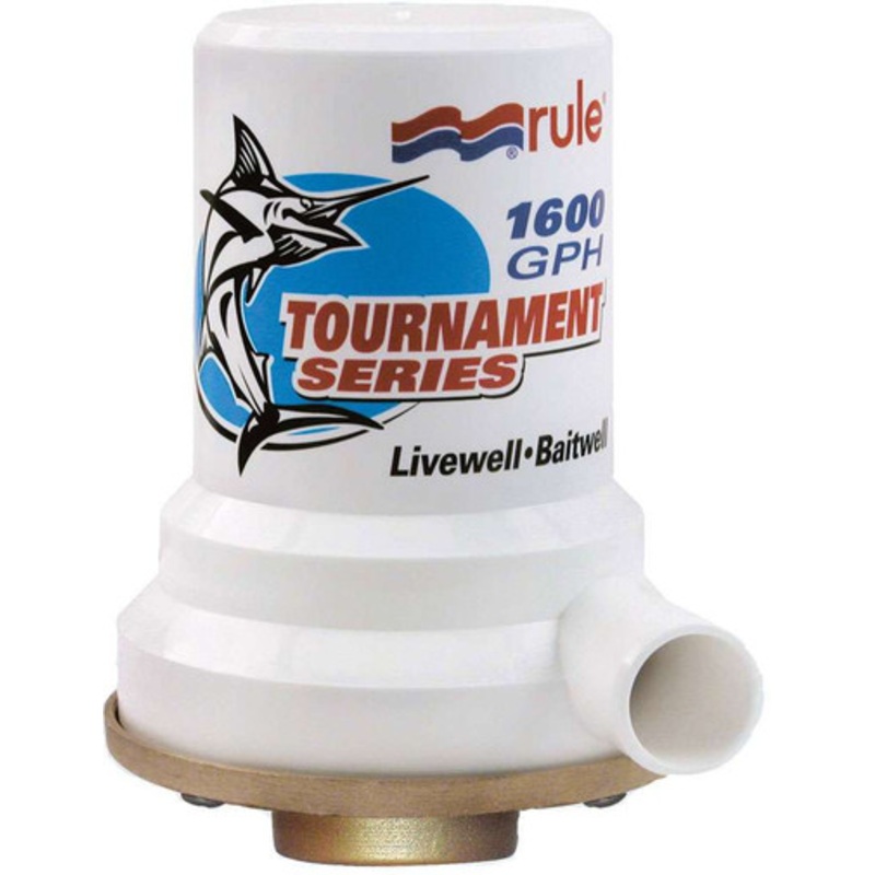Rule Tournament Series Bronze Base 1600 GPH Livewell Pump