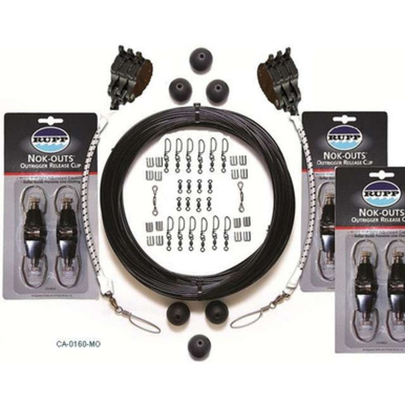 Rupp CA-0160-MO Triple Rigging Kit with NOK-OUTS, Black Mono