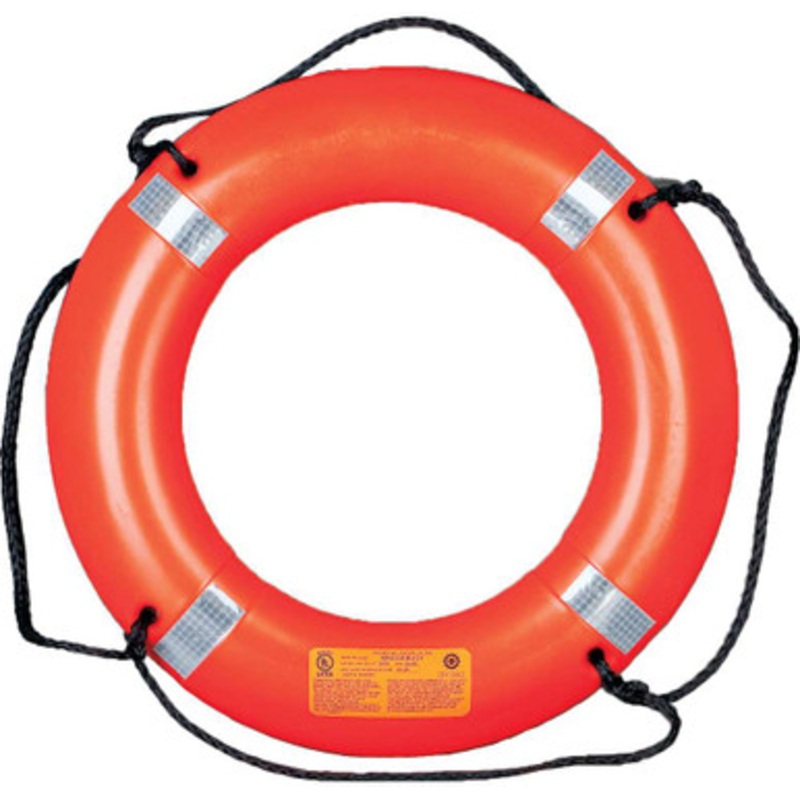 Mustang 30 in. Orange Life Ring w/ Tape