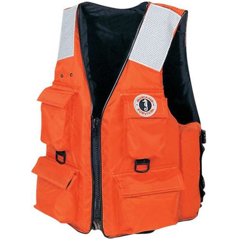 Mustang MV3128 T2 4-Pocket Flotation Vest w/ SOLAS Tape – 2XL