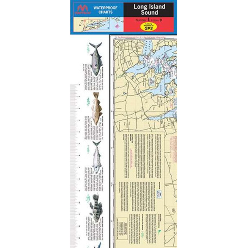 Maptech WPC001 Waterproof Chart – Long Island Sound