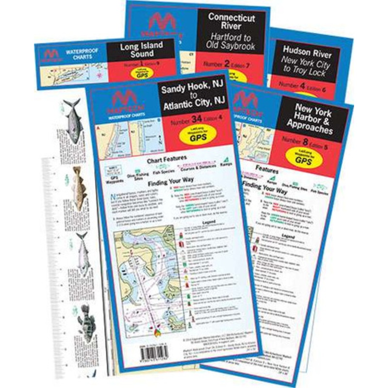 Maptech WPC016 Waterproof Chart – Western Long Island Sound