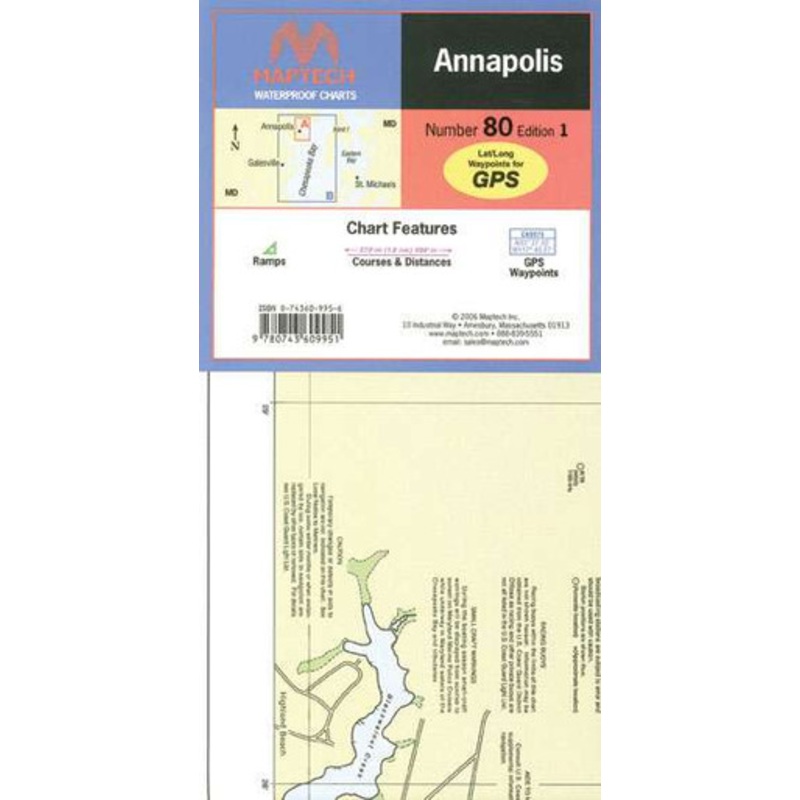 Maptech WPC080 Waterproof Chart – Annapolis