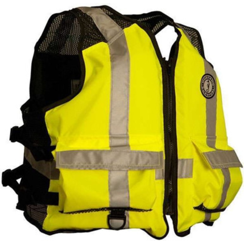 Mustang MV1254 T3 Hi-Vis Industrial Mesh Flotation Vest – S-XL – L/XL