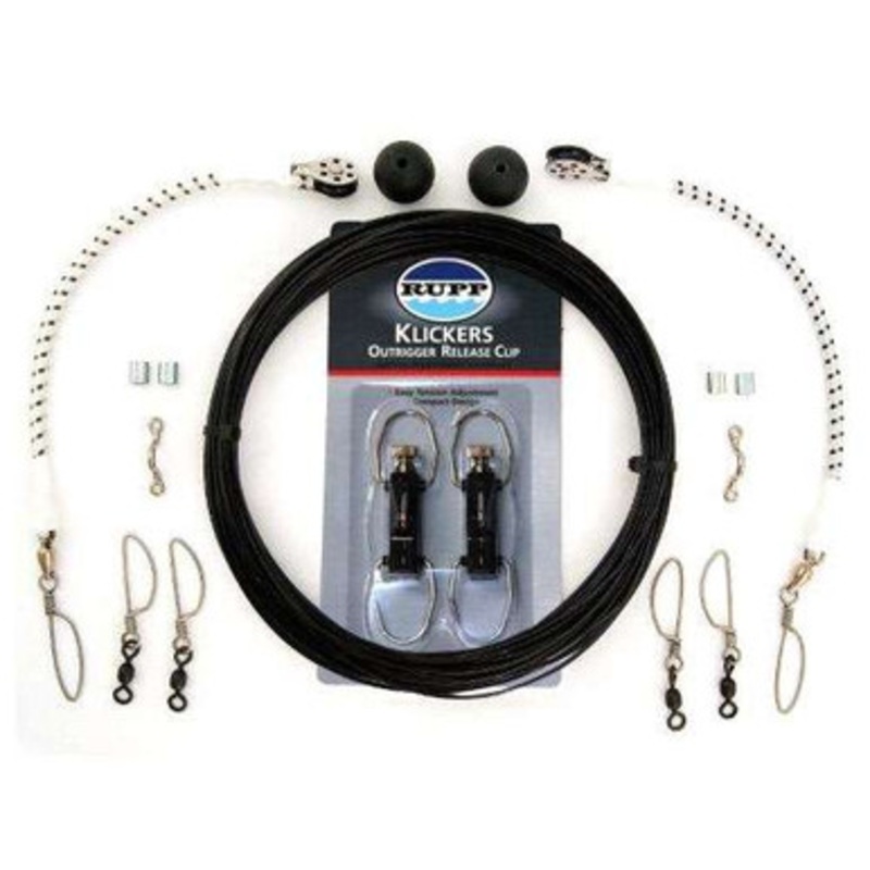 Rupp CA-0110-MO Single Rigging Kit with Klickers, Black Mono