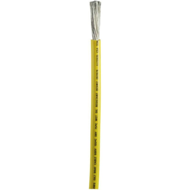 Ancor 2 AWG Tinned Copper Wire Battery Cable – Yellow – 100 ft.