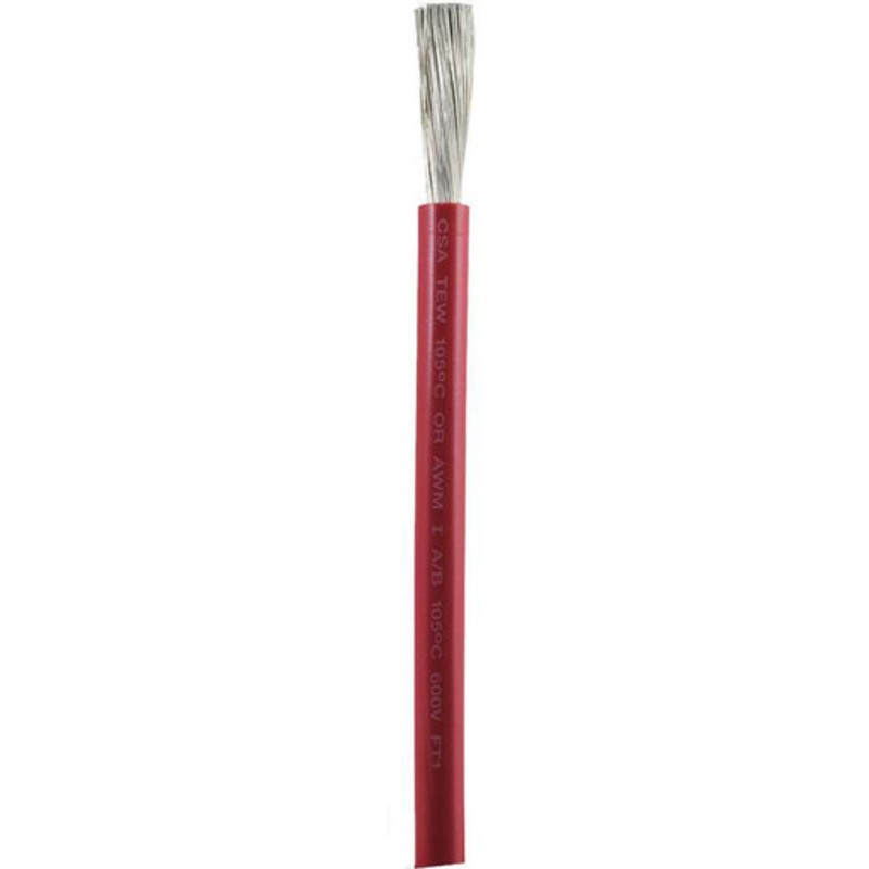 Ancor 3/0 AWG Tinned Copper Wire Battery Cable – Red – 50 ft.