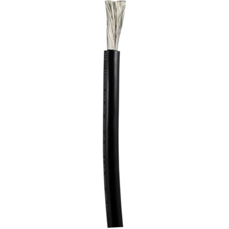 Ancor 8 AWG Tinned Copper Wire Primary Cable – Black – 100 ft.