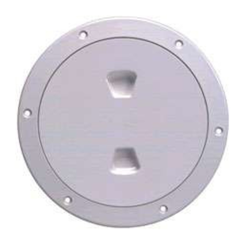 Beckson DP40-W 4” Screw-Out Deck Plate – White
