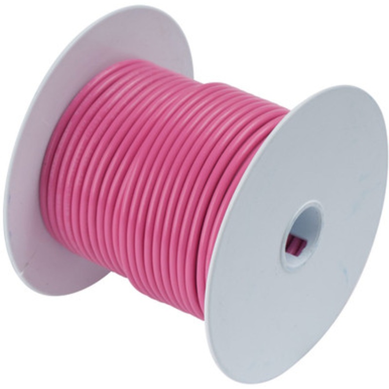 Ancor 16 AWG Tinned Copper Wire Primary Cable – Pink – 100 ft.