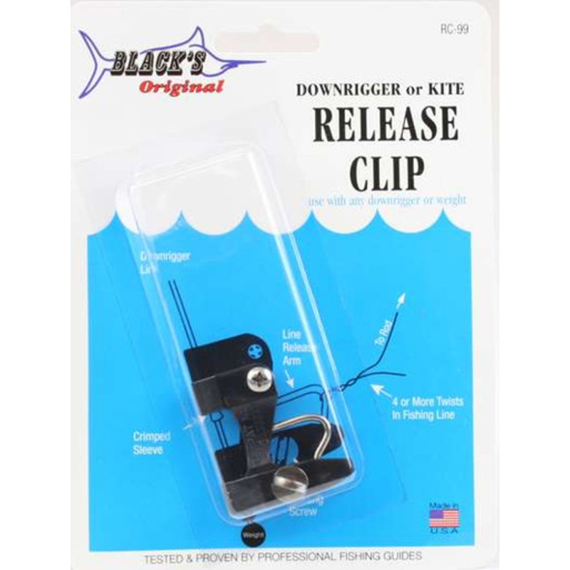 Black’s Marine RC99 Outrigger, Downrigger, & Kite Release Clip