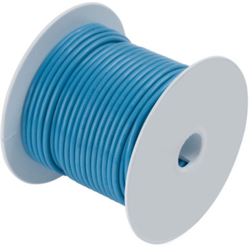 Ancor 16 AWG Tinned Copper Wire Primary Cable – Light Blue – 100 ft.