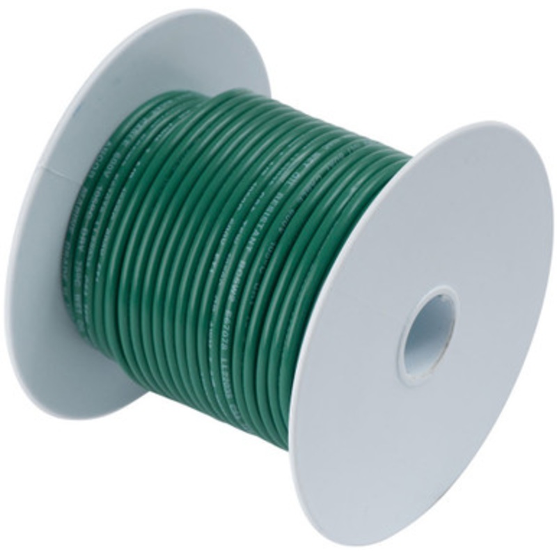 Ancor 6 AWG Tinned Copper Wire Battery Cable – Green – 50 ft.