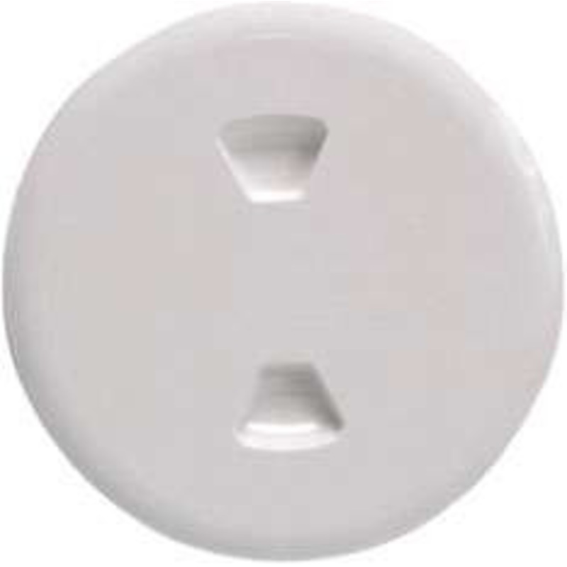 Beckson DP50-W 5” Twist-Out Deck Plate – White