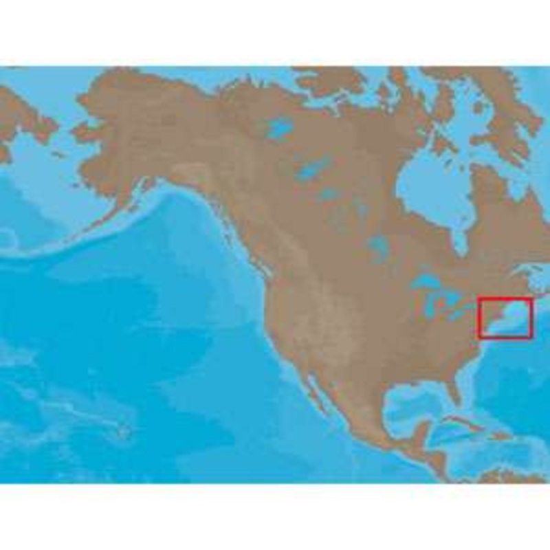 C-MAP NT+ NA-C313 – Muscongus Bay-Cape May: Bathy – C-Card