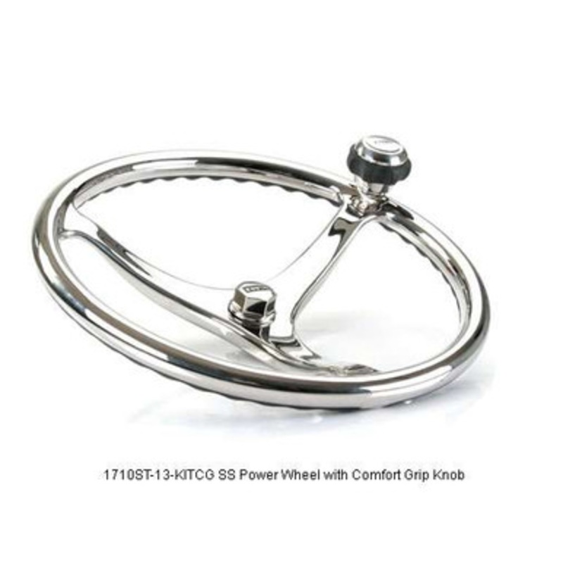 Edson 1710ST-14-KITCG Stainless Steel Power Wheel Nut CG Knob