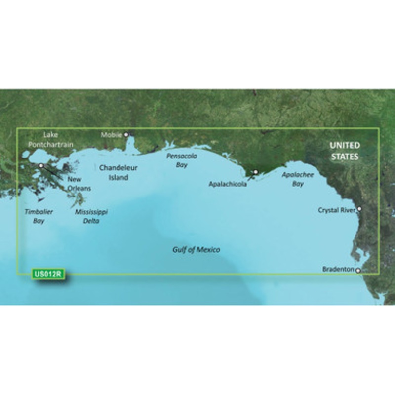 Garmin VUS012R BlueChart g3 Vision HD – Tampa to New Orleans – microSD/SD
