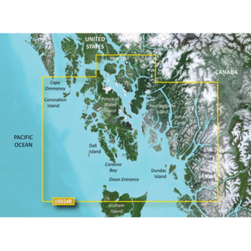 Garmin VUS024R BlueChart g3 Vision HD – Wrangell to Dixon Entrance – microSD/SD
