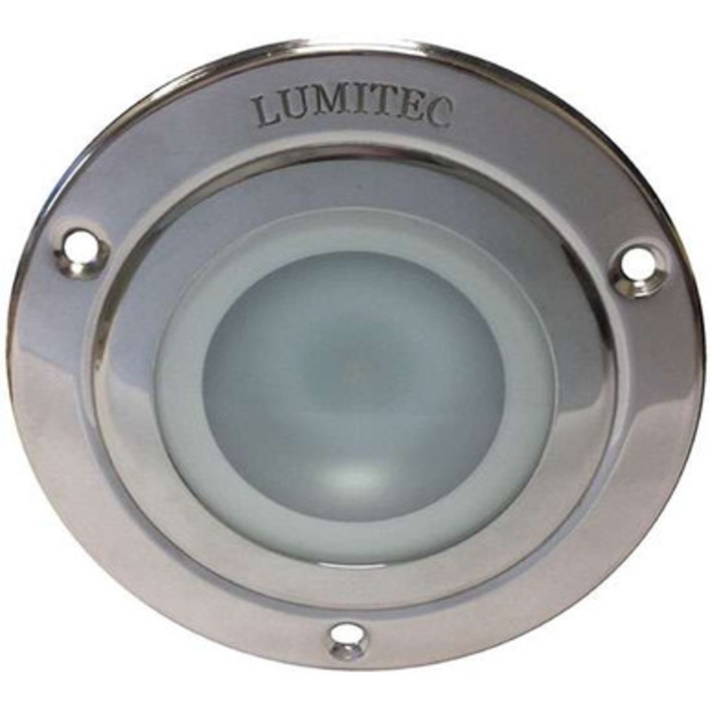 Lumitec 114110 Shadow Down Light – Polished Stainless Steel Bezel – 4 Color
