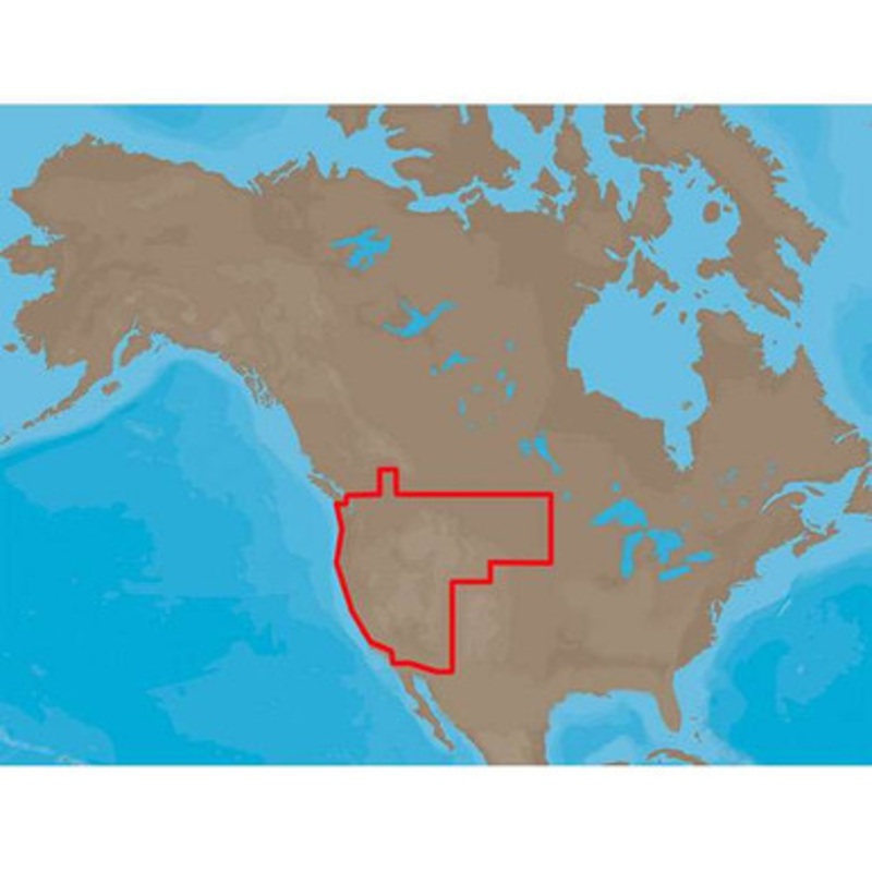 C-MAP MAX Lakes NA-M020 – Region 4: West – C-Card