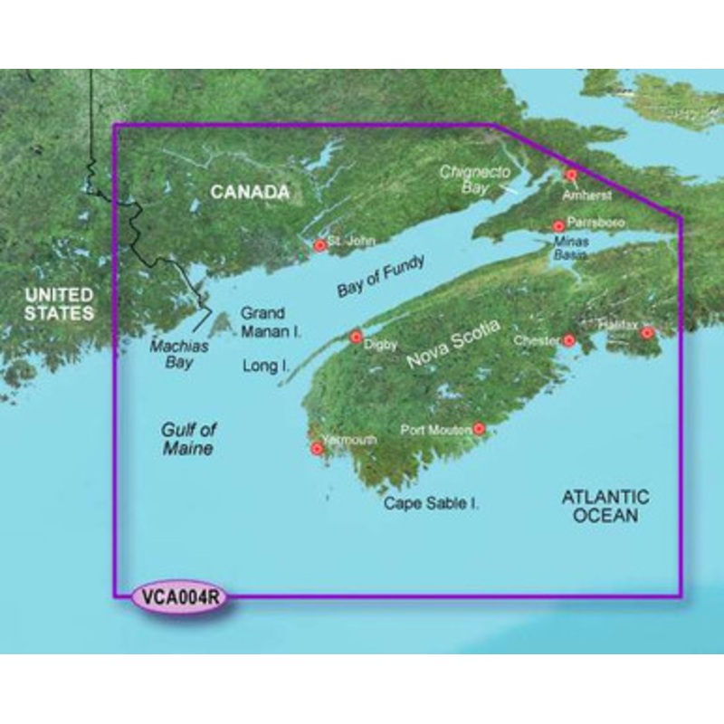 Garmin BlueChart g2 Vision Bay of Fundy SD Card