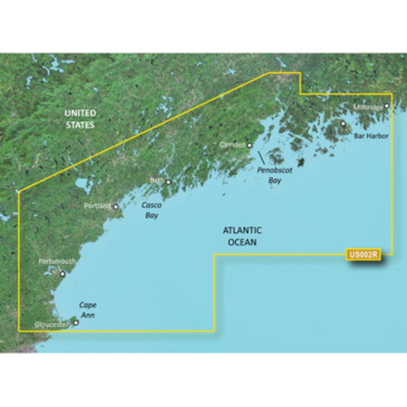 Garmin VUS002R BlueChart g3 Vision HD – South Maine – microSD/SD