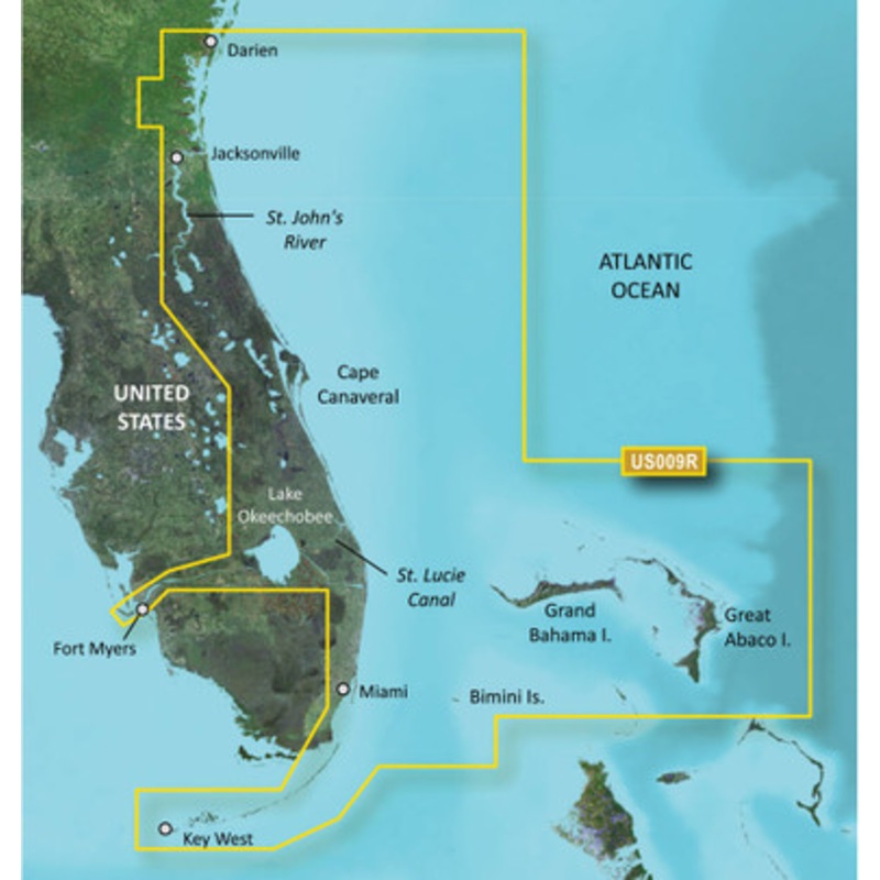 Garmin VUS009R BlueChart g3 Vision HD – Jacksonville to Key West – microSD/SD