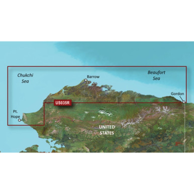 Garmin VUS035R BlueChart g3 Vision HD – North Slope Alaska – microSD/SD