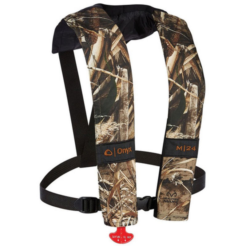 Onyx M-24 Manual Inflatable Life Jacket PFD – Realtree Max-5 Camo
