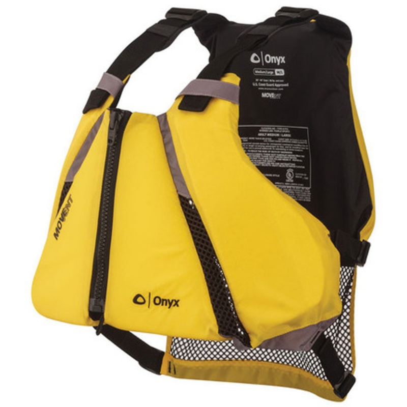 Onyx MoveVent Curve Paddle Sports Life Vest – Yellow/Black – XL/2XL