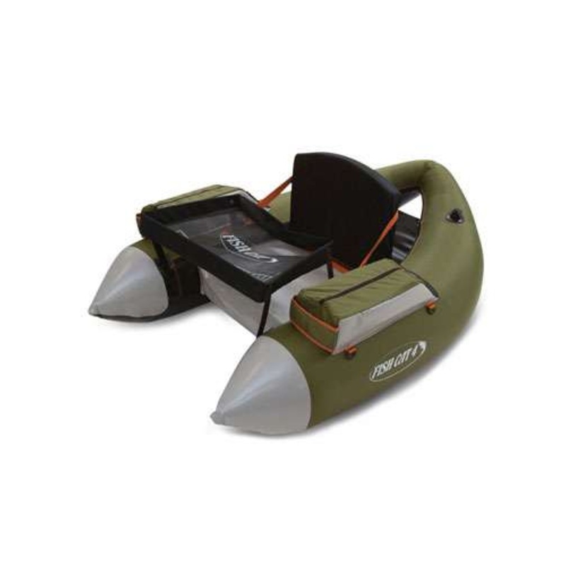 Outcast Fish Cat 4 Deluxe Inflatable Float Tube – Olive