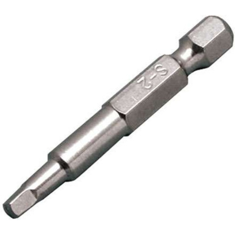 RailEasy E0101-SL02-C-2 Stainless Square Head Bit – #2 – 50mm