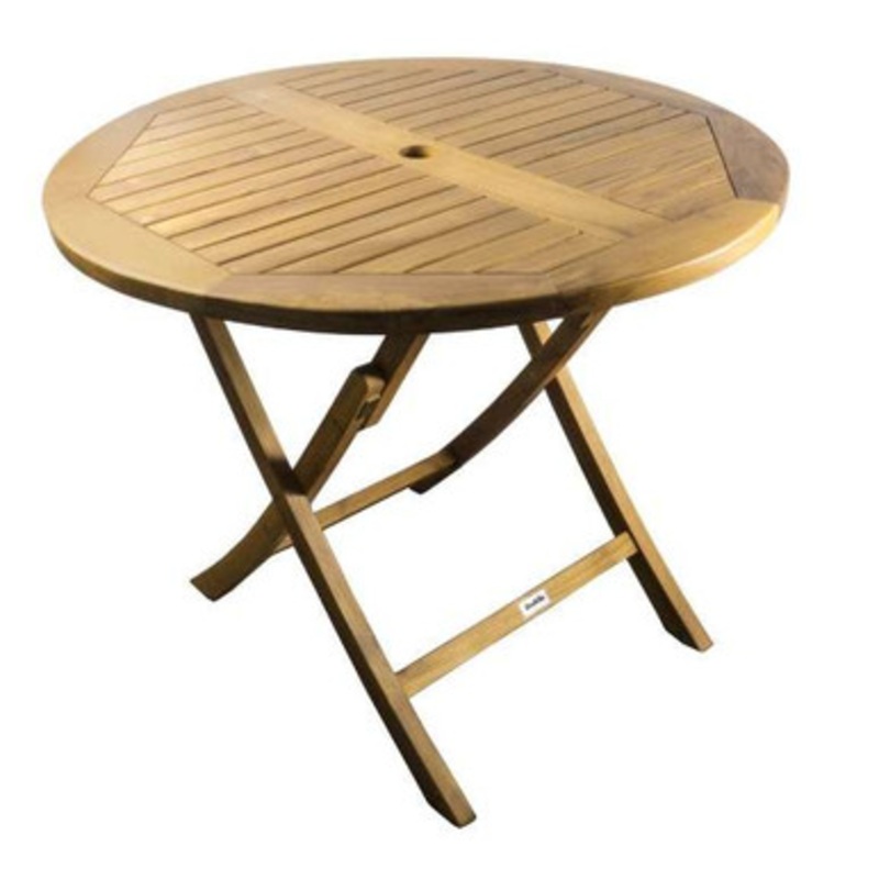 SeaTeak 60057 Gatsby Parabola Folding Table – Oiled Finish