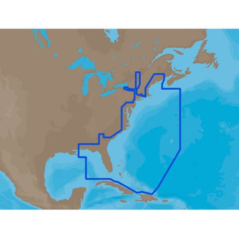 C-MAP MAX NA-M022 – U.S. East Coast & The Bahamas – C-Card