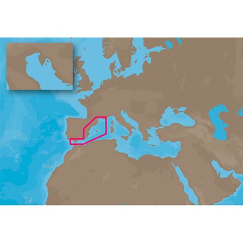 C-MAP NT+ EM-C100 – Spain Mediterranean Coasts – C-Card