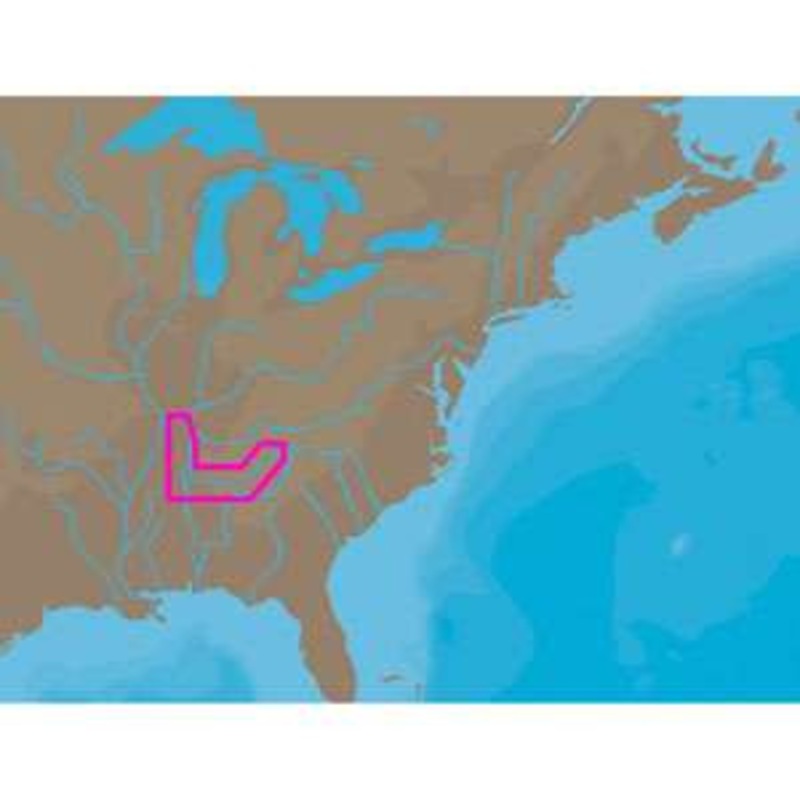 C-MAP NT+ NA-C041 – TN River Paducah-Knoxville – C-Card