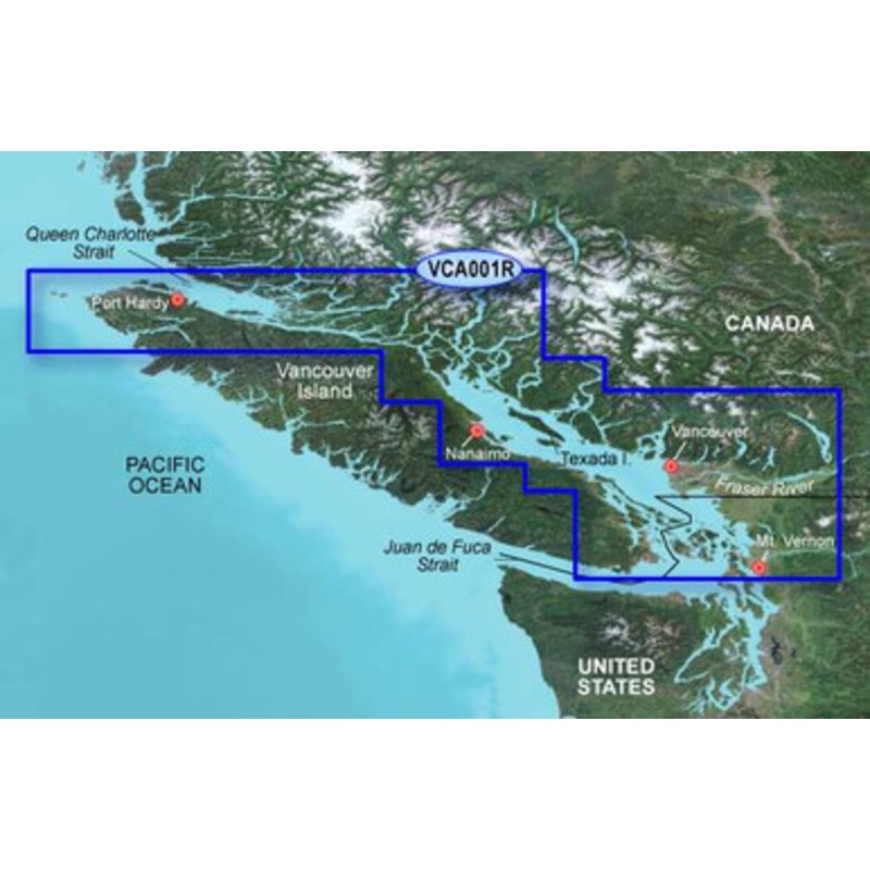 Garmin BlueChart g2 Vision Inside Passage SD Card