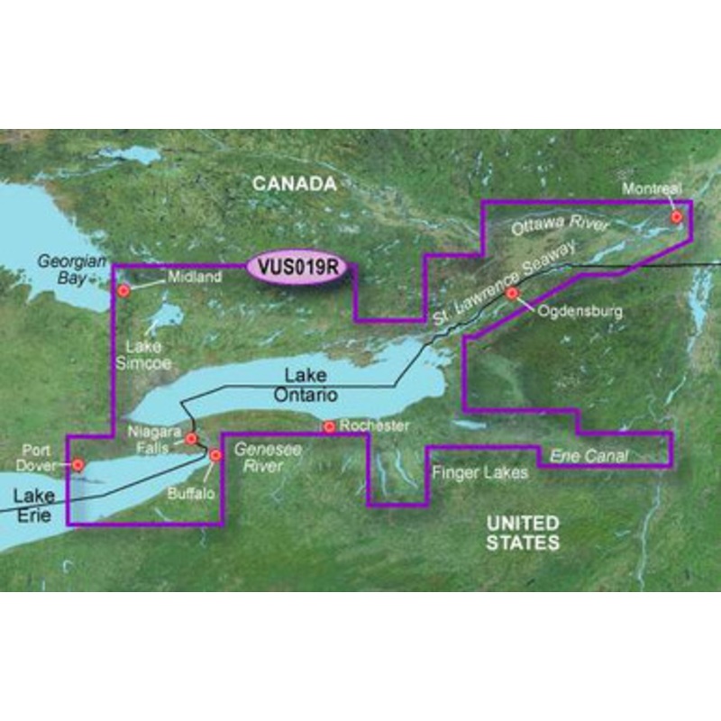Garmin BlueChart g2 Vision Lake Ontario to Montreal SD Card