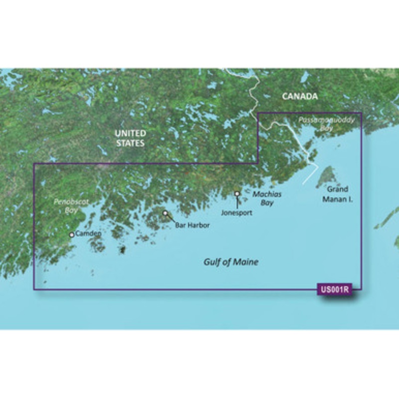 Garmin VUS001R BlueChart g3 Vision HD – North Maine – microSD/SD