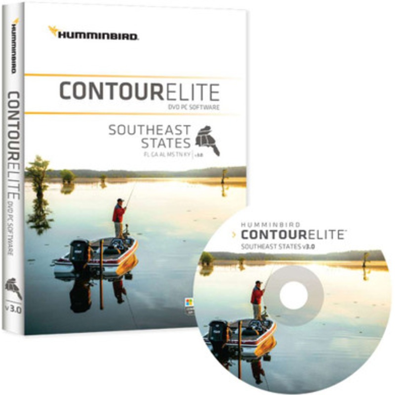 Humminbird 600024-3 Contour Elite – Southeast States – PC Software